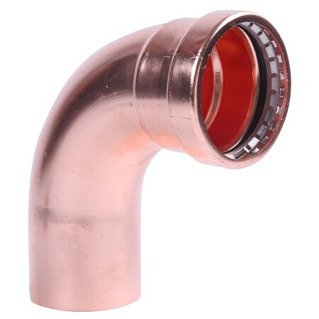 Ez-Fluid 2-1/2 P x FTG COPPER PRESS XL 90 Degrees LR STREET ELBOW EZPE082